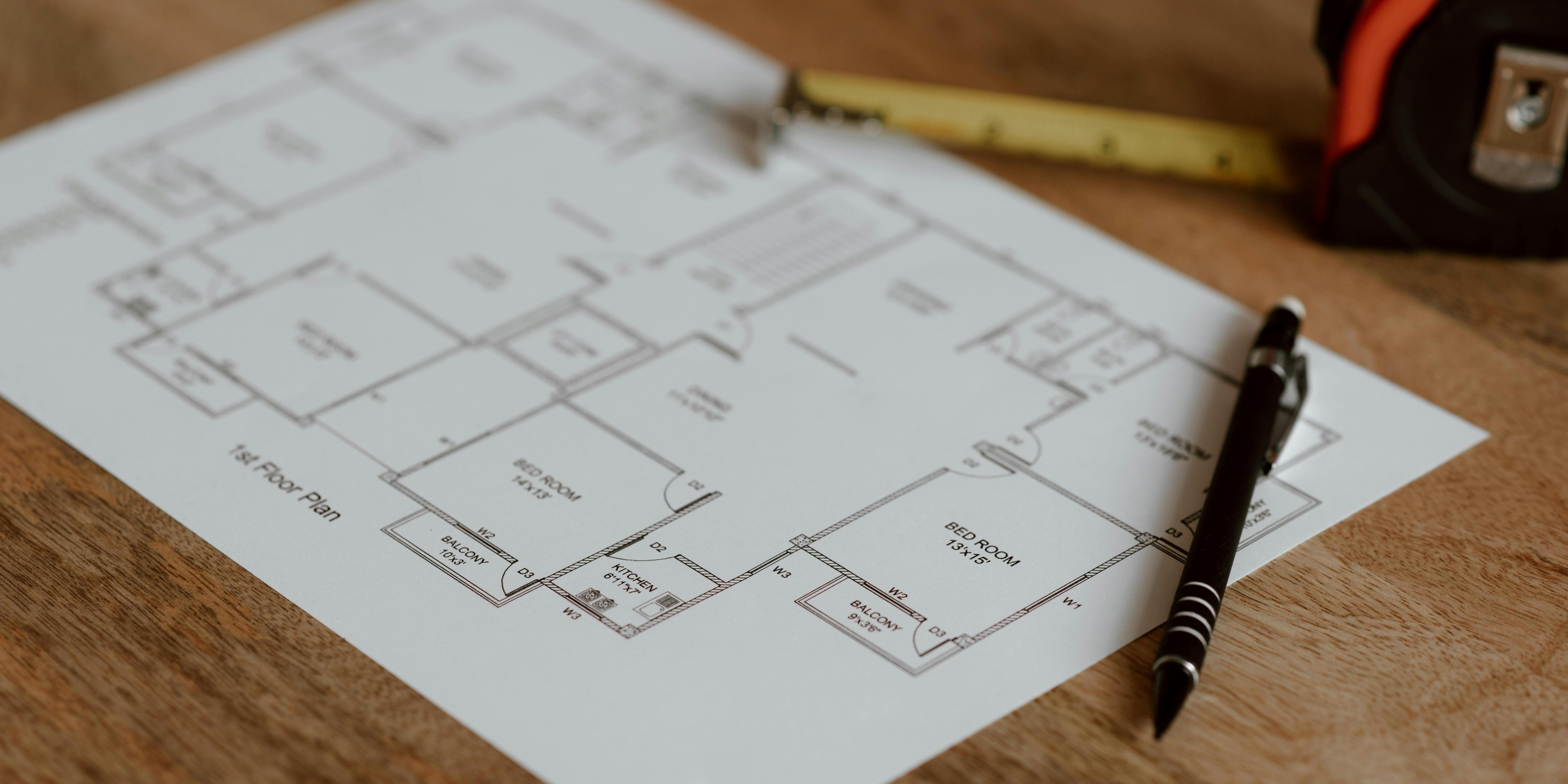 Getekend grondplan