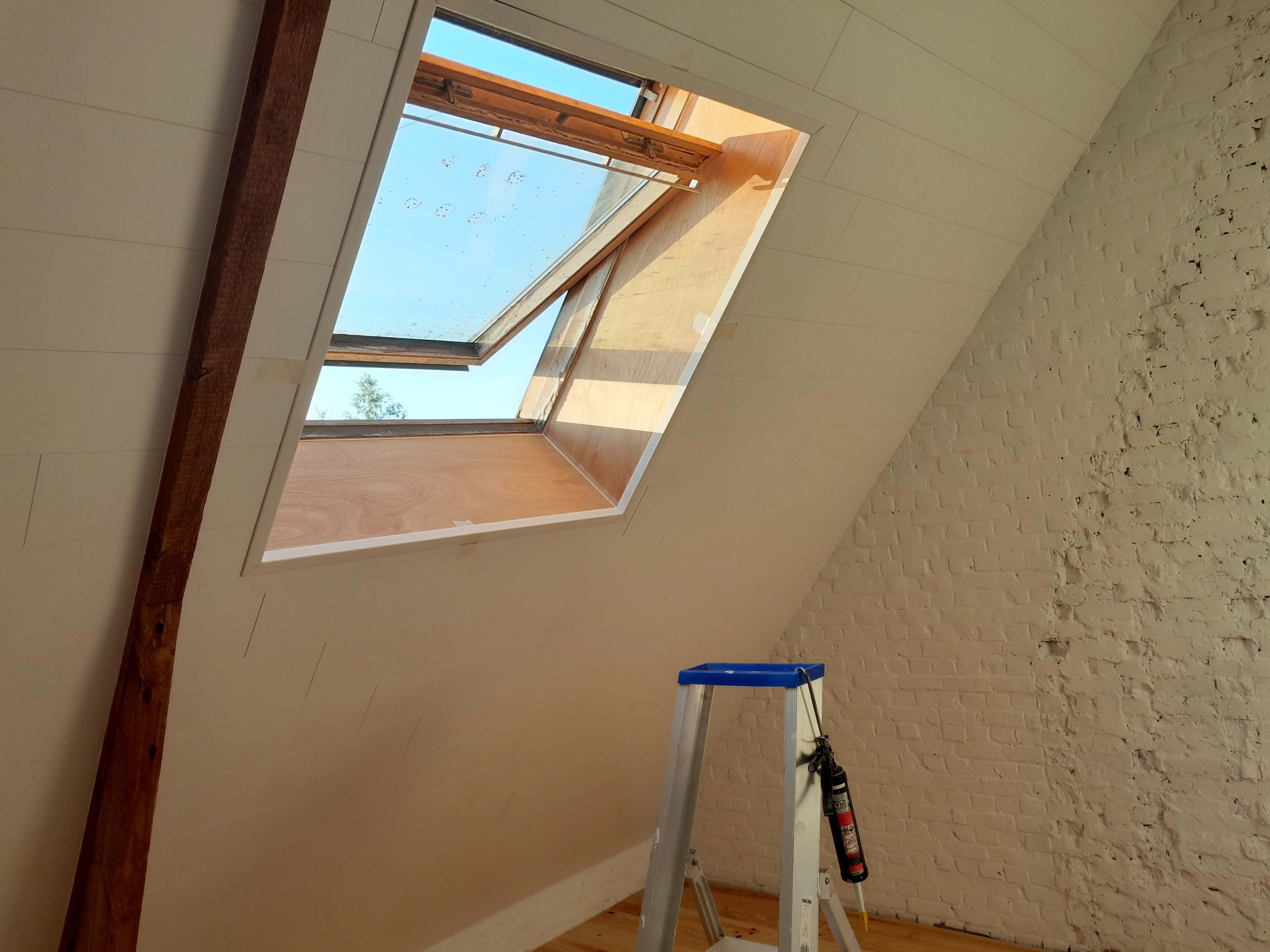 plaatsen van plafondpanelen, plafond plaatsen